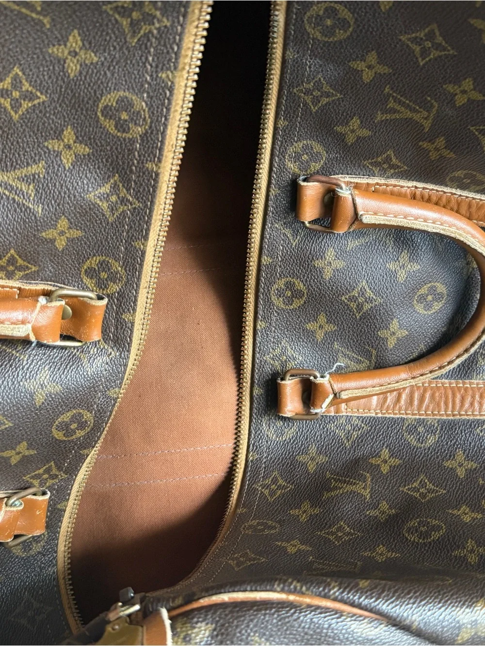 Louis Vuitton Monogram Canvas Duffel in Brown and Tan